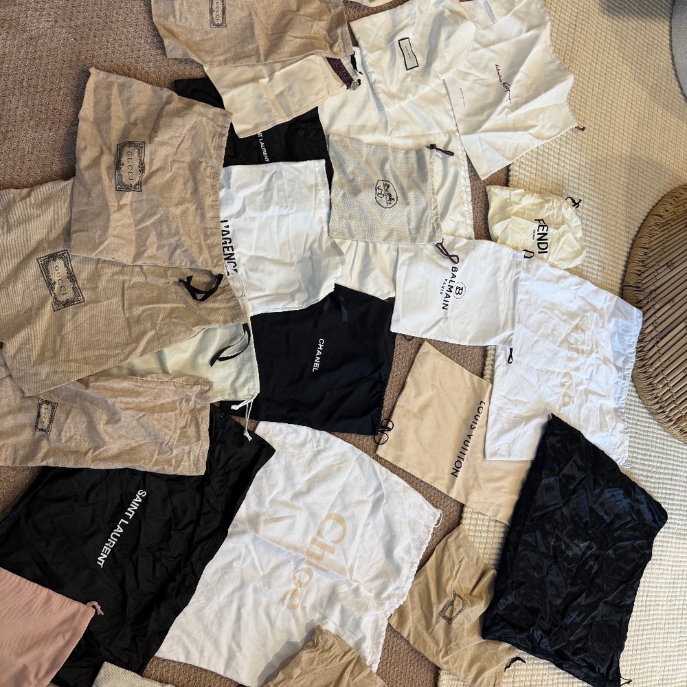 Lot of Designer Dust Bags